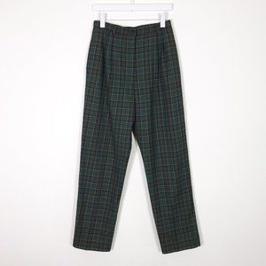 Vintage Made in USA Dark Academia Plaid Trouser Pants